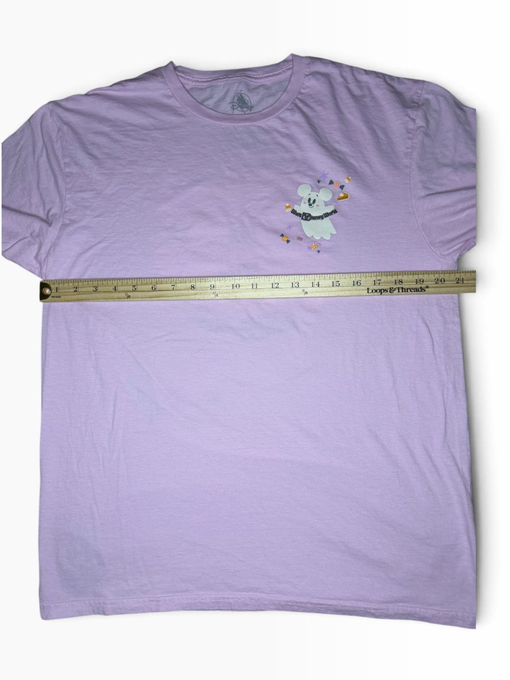 Disney Parks Pink FA-BOO-LOUS Tee Shirt Mickey/Minnie Ghost Graphic-Wmns Med - Picture 6 of 7